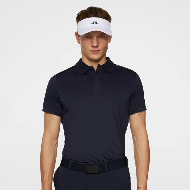 Aleks Hybrid Knit Polo JL Navy Premium J.Lindeberg menswear