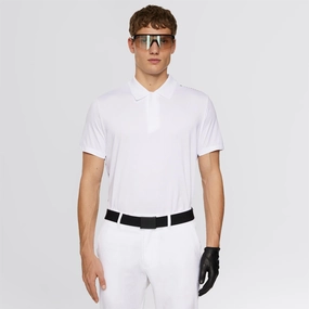 Aleks Hybrid Knit Polo White Premium J.Lindeberg menswear