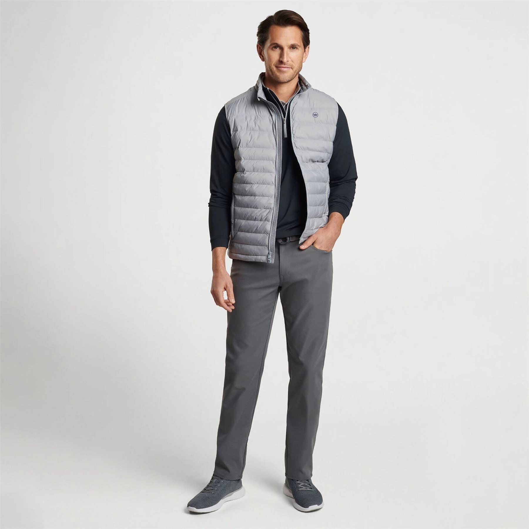 All Course Vest Gale Grey Peter Millar Menswear Collection