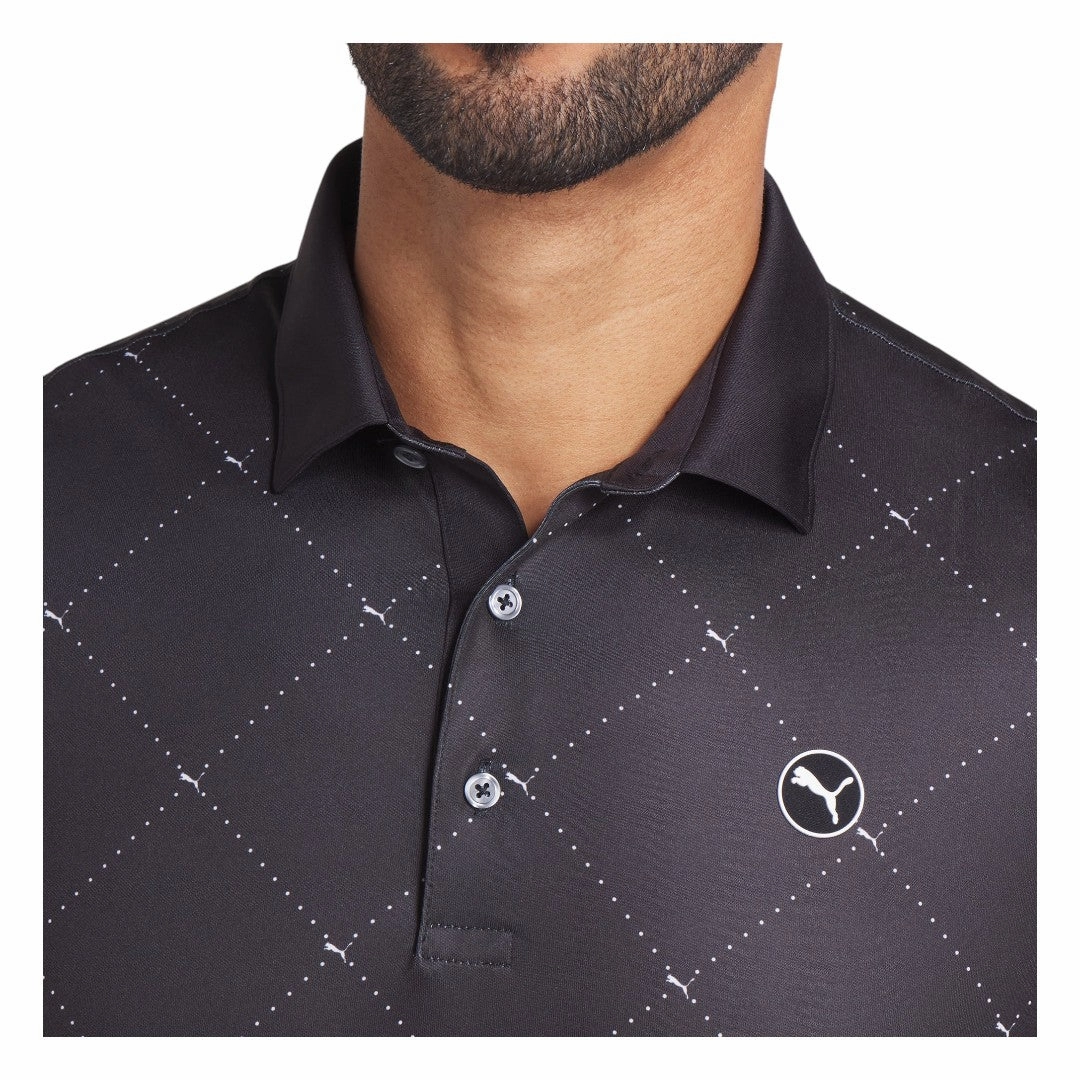 minimalist clothing Puma Pure 2.0 Argyle Golf Polo Shirt 629322