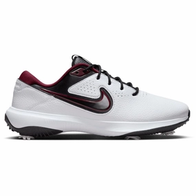 On-Feet Lifestyle Shot, Stylish Walking Shoes All Season Sneakers Nike Victory Pro 3 Golf Shoes White/Black/Lightning/Team Red - FW24 Unisex True Comfort