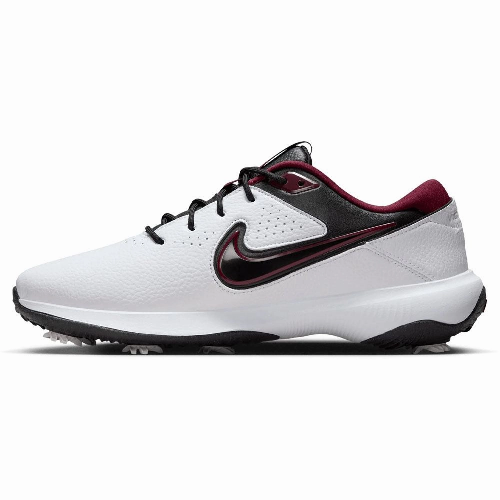 Nike Victory Pro 3 Golf Shoes White/Black/Lightning/Team Red - FW24 Unisex Shock Resistant Shoes, Clean Look Sneakers, Platform Sneakers