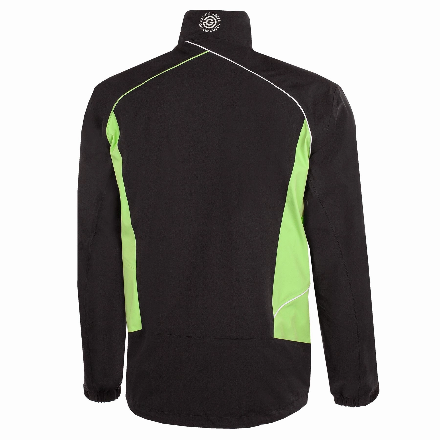 Ames PERTEX Waterproof Jacket Black/Fresh Green Galvin Green Men's Apparel