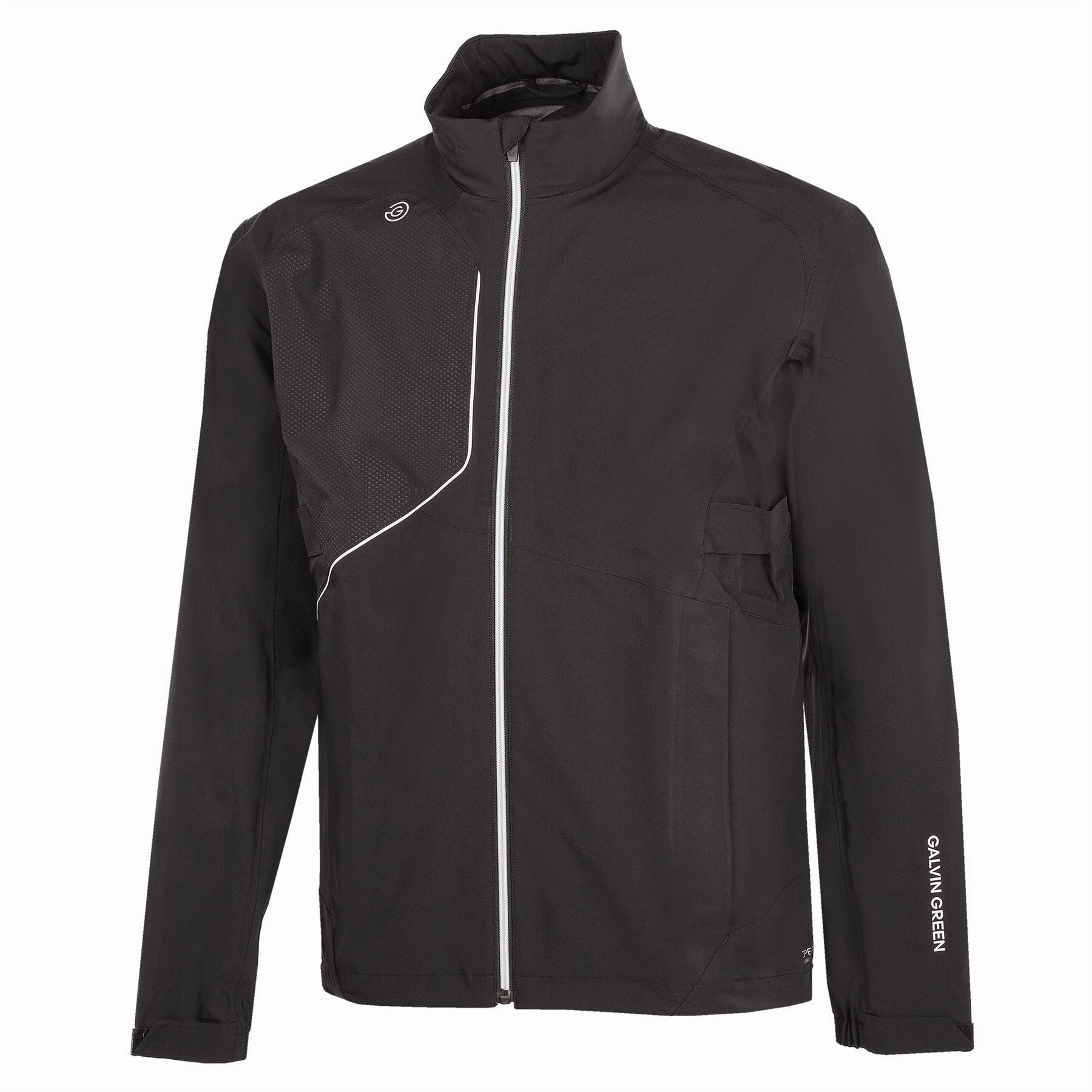 Ames PERTEX Waterproof Jacket Black/White Galvin Green Men's Apparel
