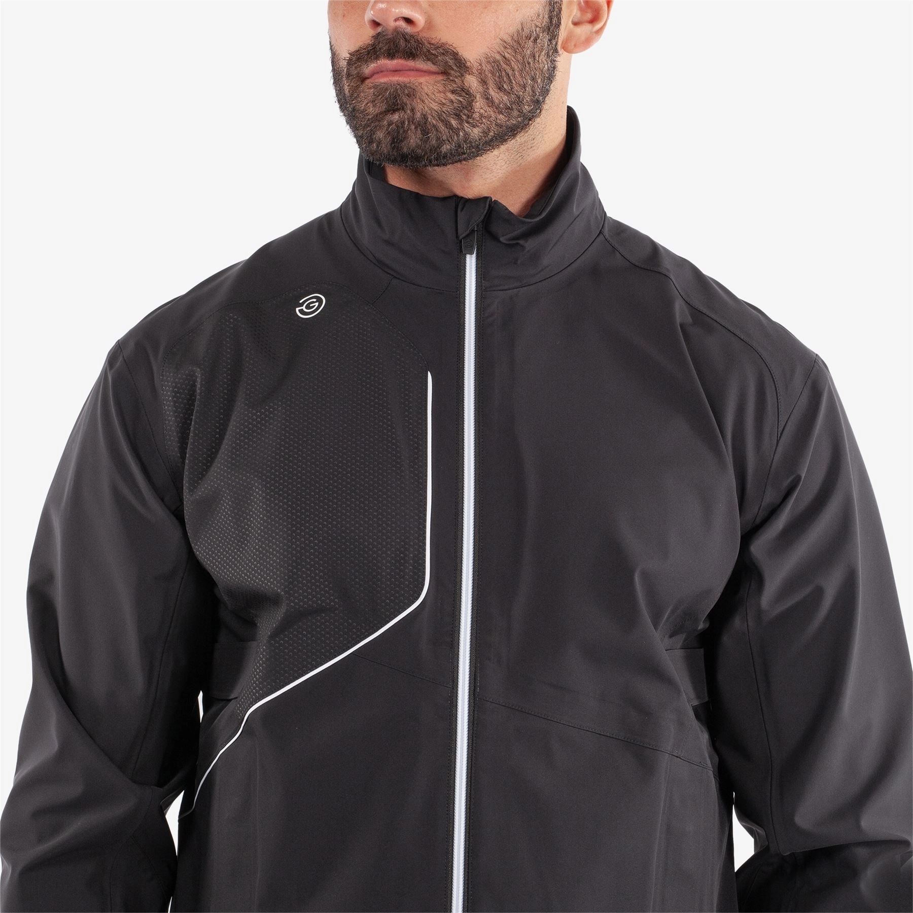 Ames PERTEX Waterproof Jacket Black/White Galvin Green Men's Apparel