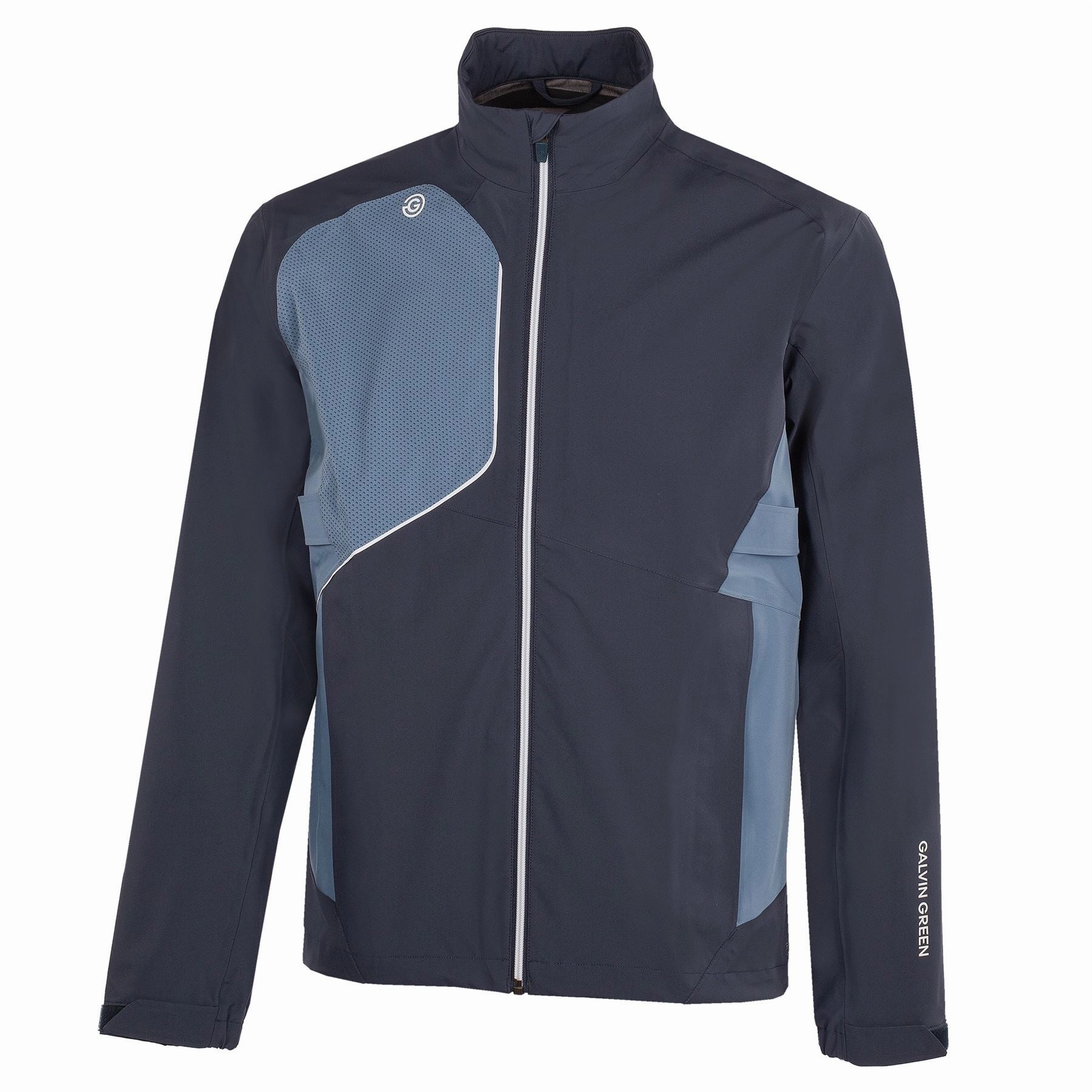 Ames PERTEX Waterproof Jacket Navy/Moonlight Blue Galvin Green Men's Apparel