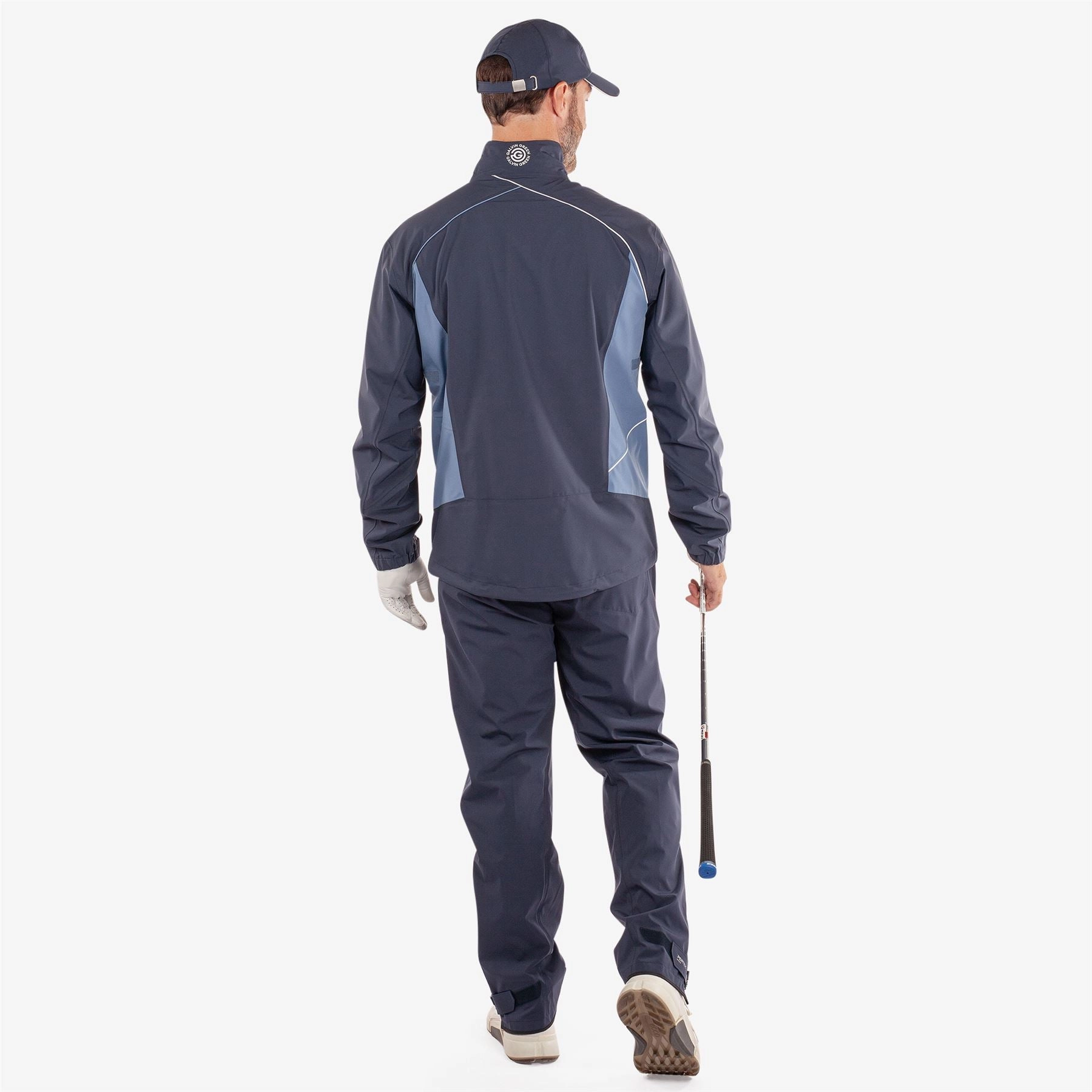 Ames PERTEX Waterproof Jacket Navy/Moonlight Blue Galvin Green Men's Apparel