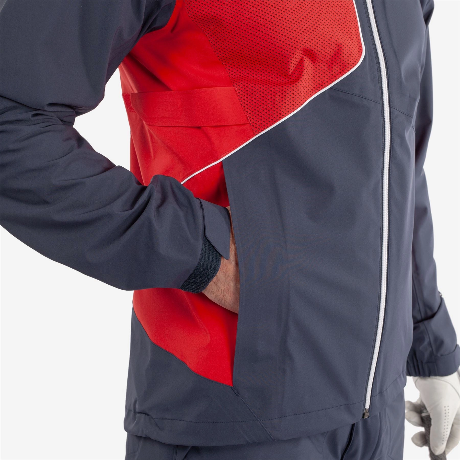 Ames PERTEX Waterproof Jacket Navy/Red Galvin Green Men's Apparel