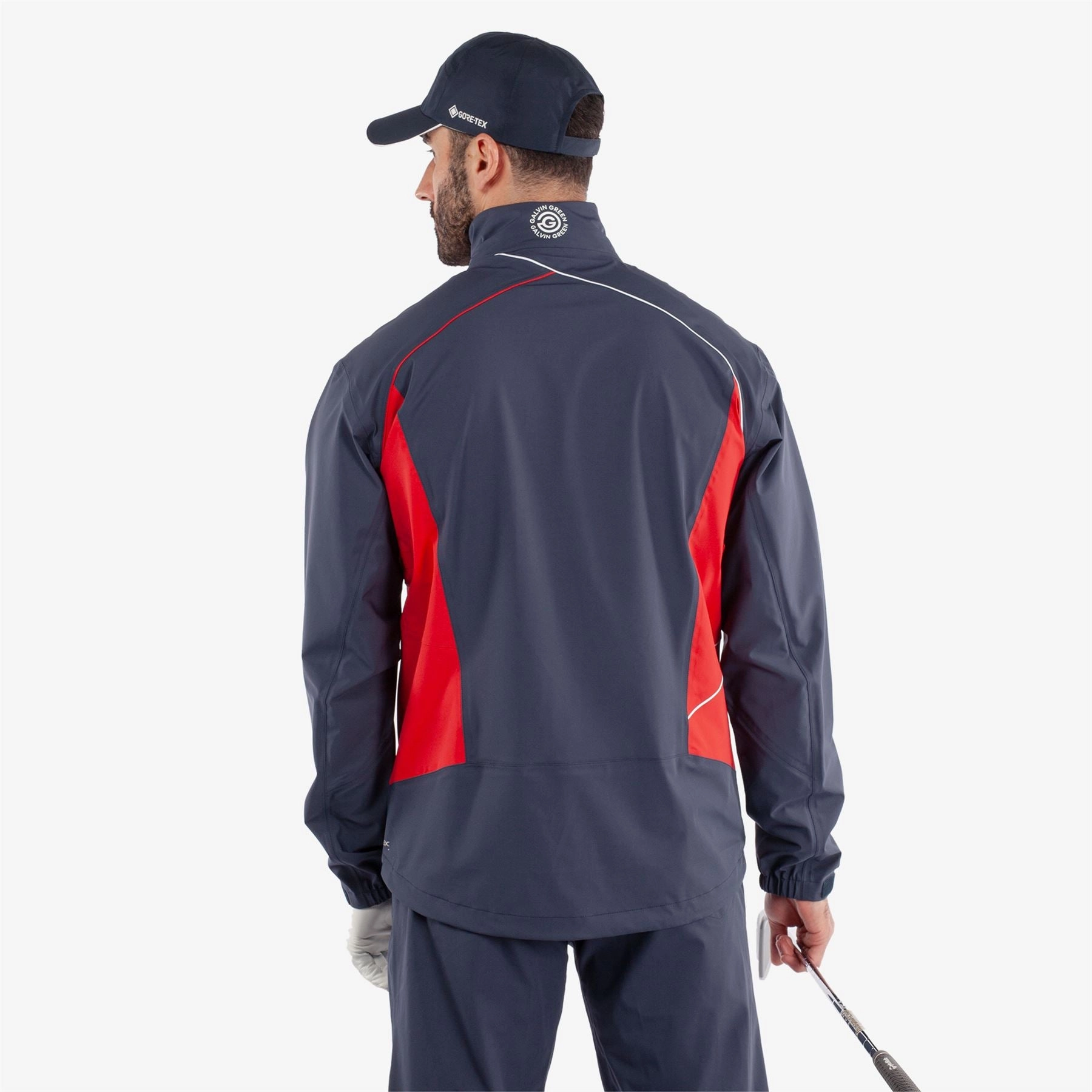 Ames PERTEX Waterproof Jacket Navy/Red Galvin Green Men's Apparel