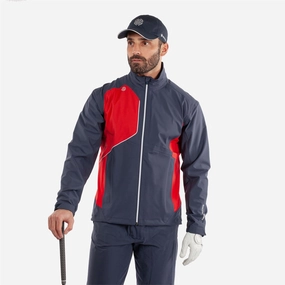 Ames PERTEX Waterproof Jacket Navy/Red Galvin Green men's golf outerwear
