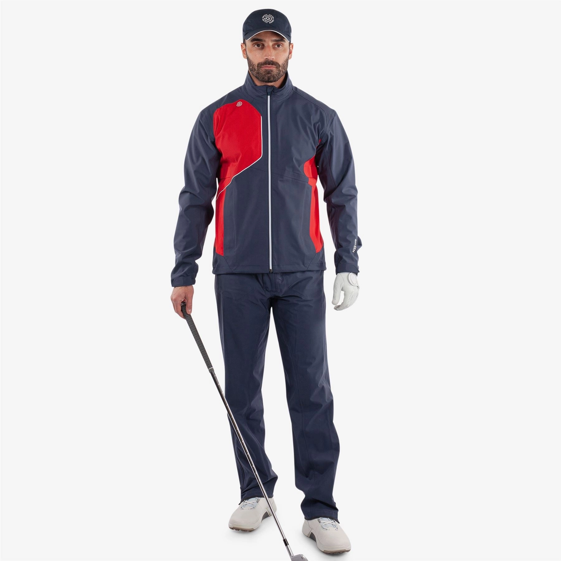 Ames PERTEX Waterproof Jacket Navy/Red Galvin Green Men's Apparel