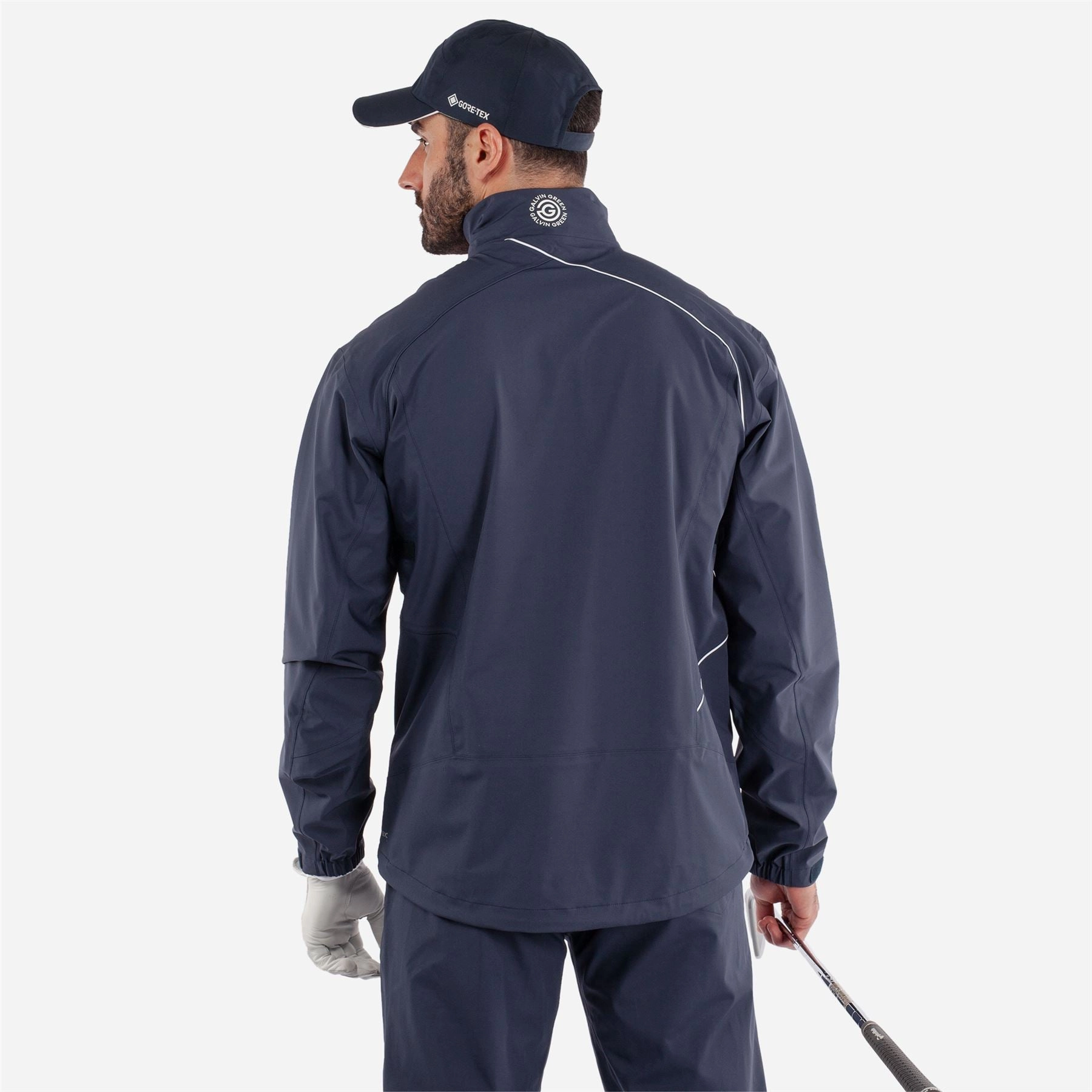 Ames PERTEX Waterproof Jacket Navy/White Galvin Green Men's Apparel