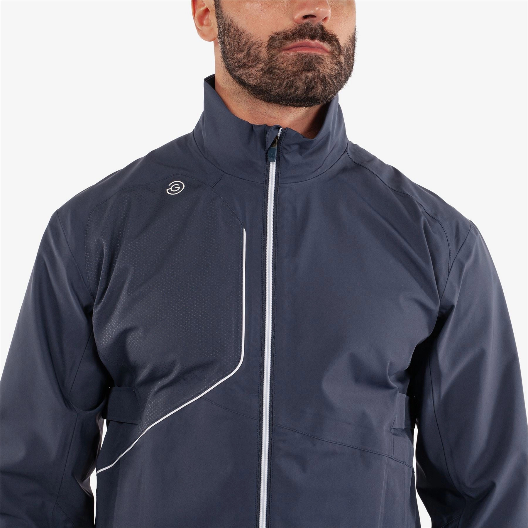 Ames PERTEX Waterproof Jacket Navy/White Galvin Green Men's Apparel