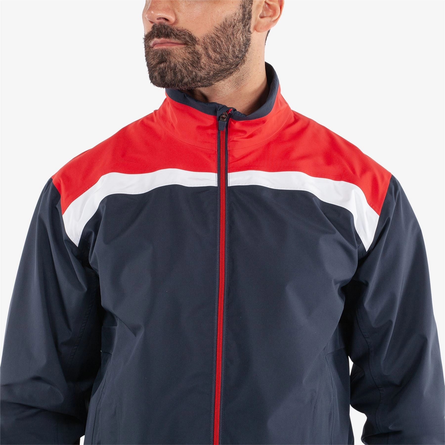 Anton GORE-TEX Waterproof Jacket Navy/Red Galvin Green Men's Apparel