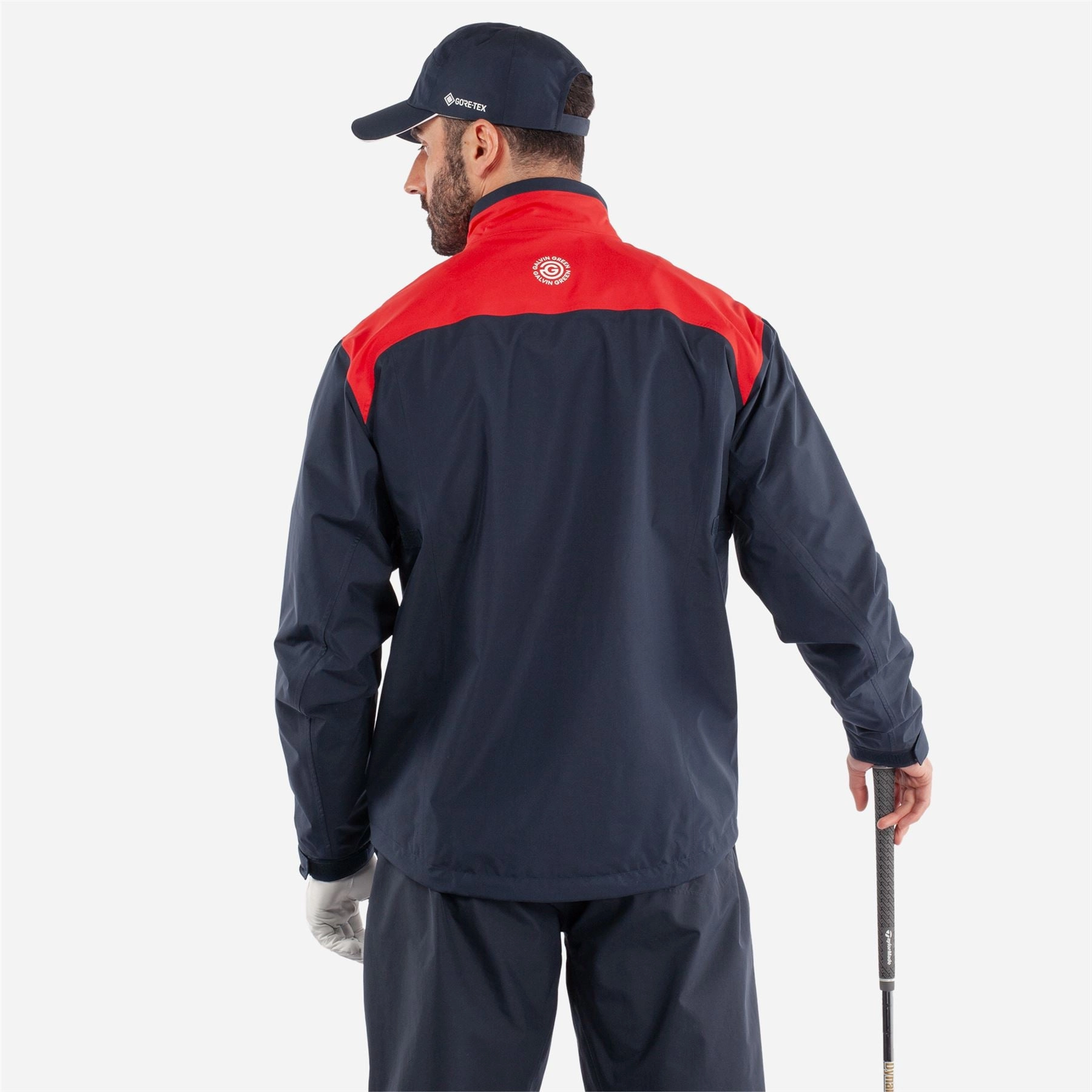 Anton GORE-TEX Waterproof Jacket Navy/Red Galvin Green Men's Apparel
