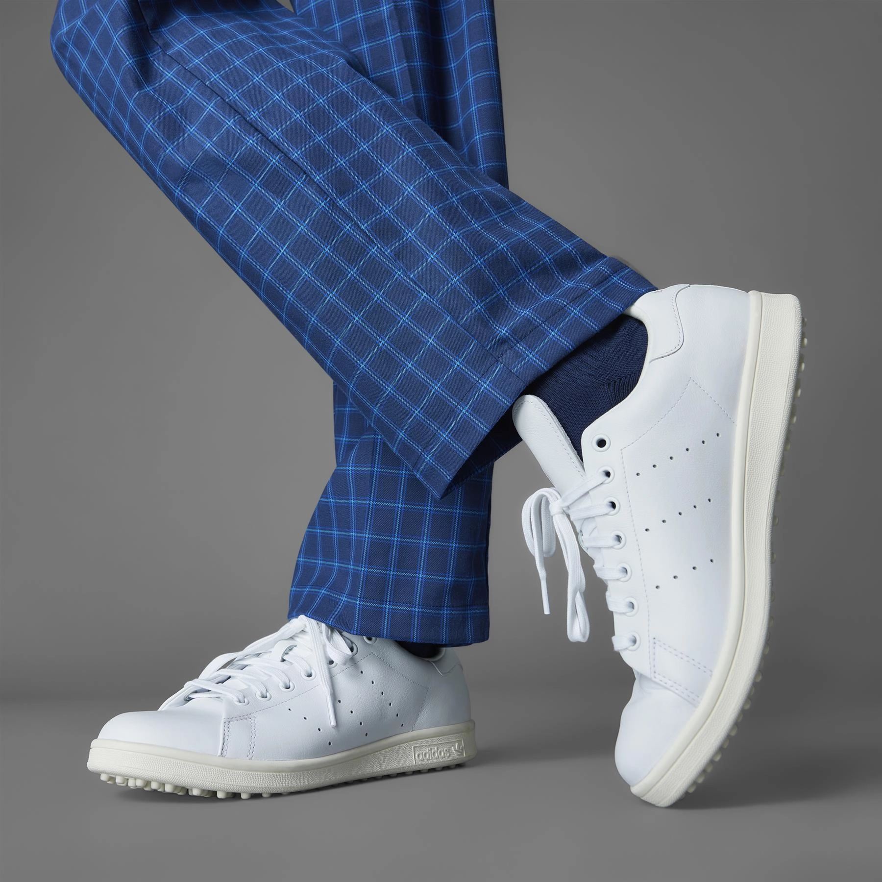 Archive Plaid Trousers Night Indigo/Royal Blue Adidas Men's Apparel