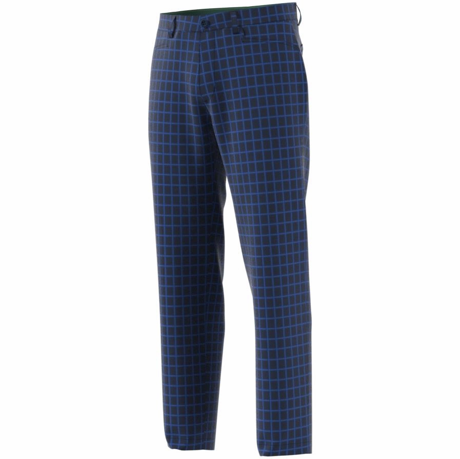 Archive Plaid Trousers Night Indigo/Royal Blue Adidas Men's Apparel