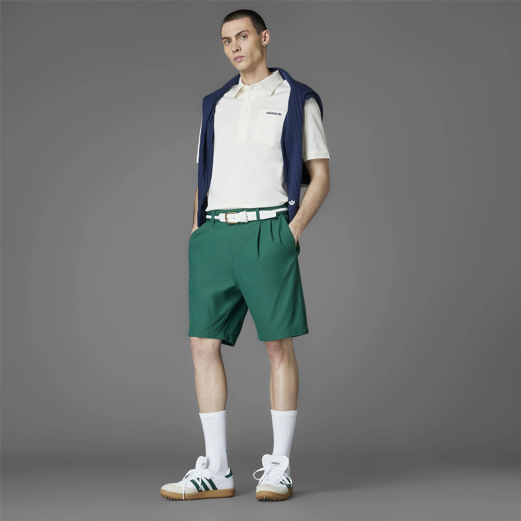Archive Pocket Polo Chalk White Adidas Men's Apparel