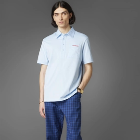 Archive Pocket Polo Clear Sky Adidas sportswear for men