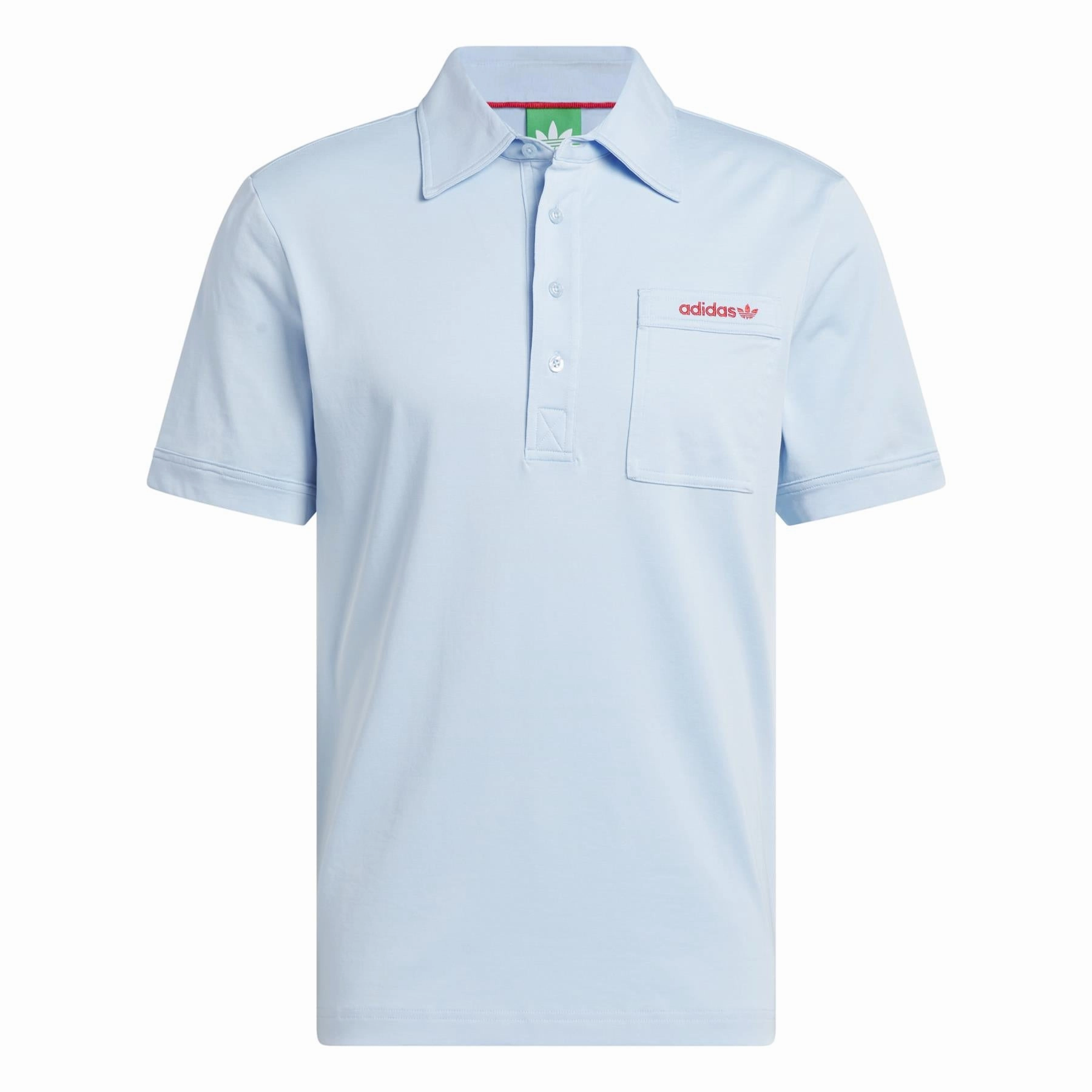 Archive Pocket Polo Clear Sky Adidas Men's Apparel