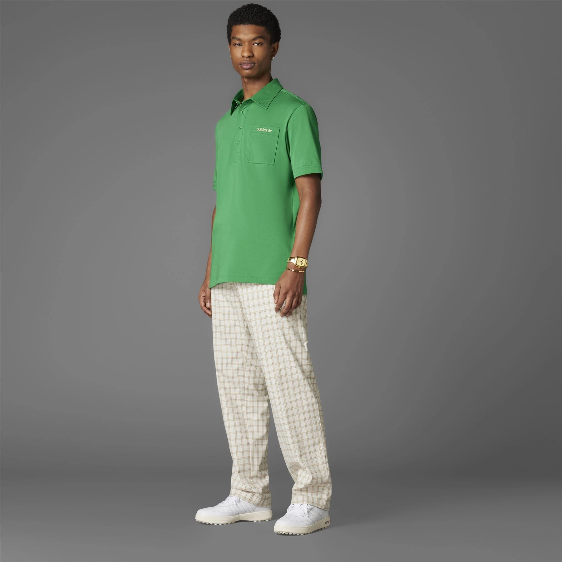 Archive Pocket Polo Green Adidas Men's Apparel