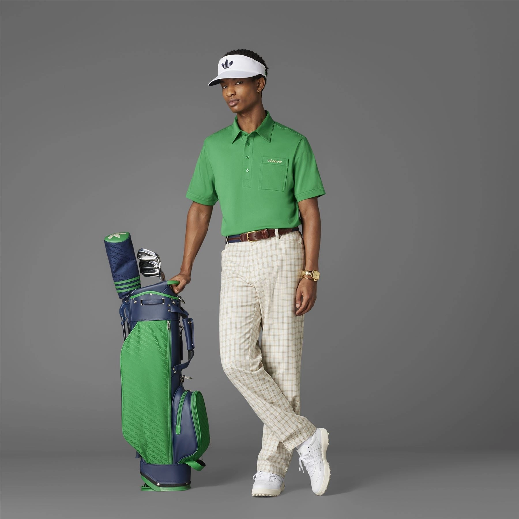 Archive Pocket Polo Green Adidas Men's Apparel