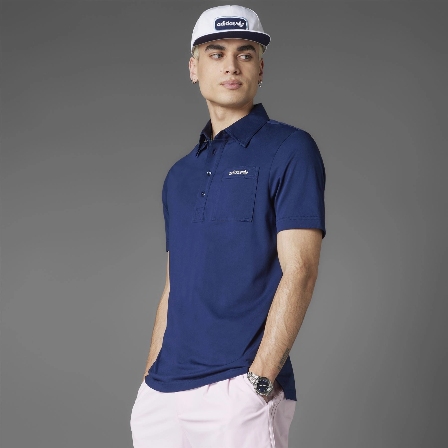 Archive Pocket Polo Night Indigo Adidas sportswear for men