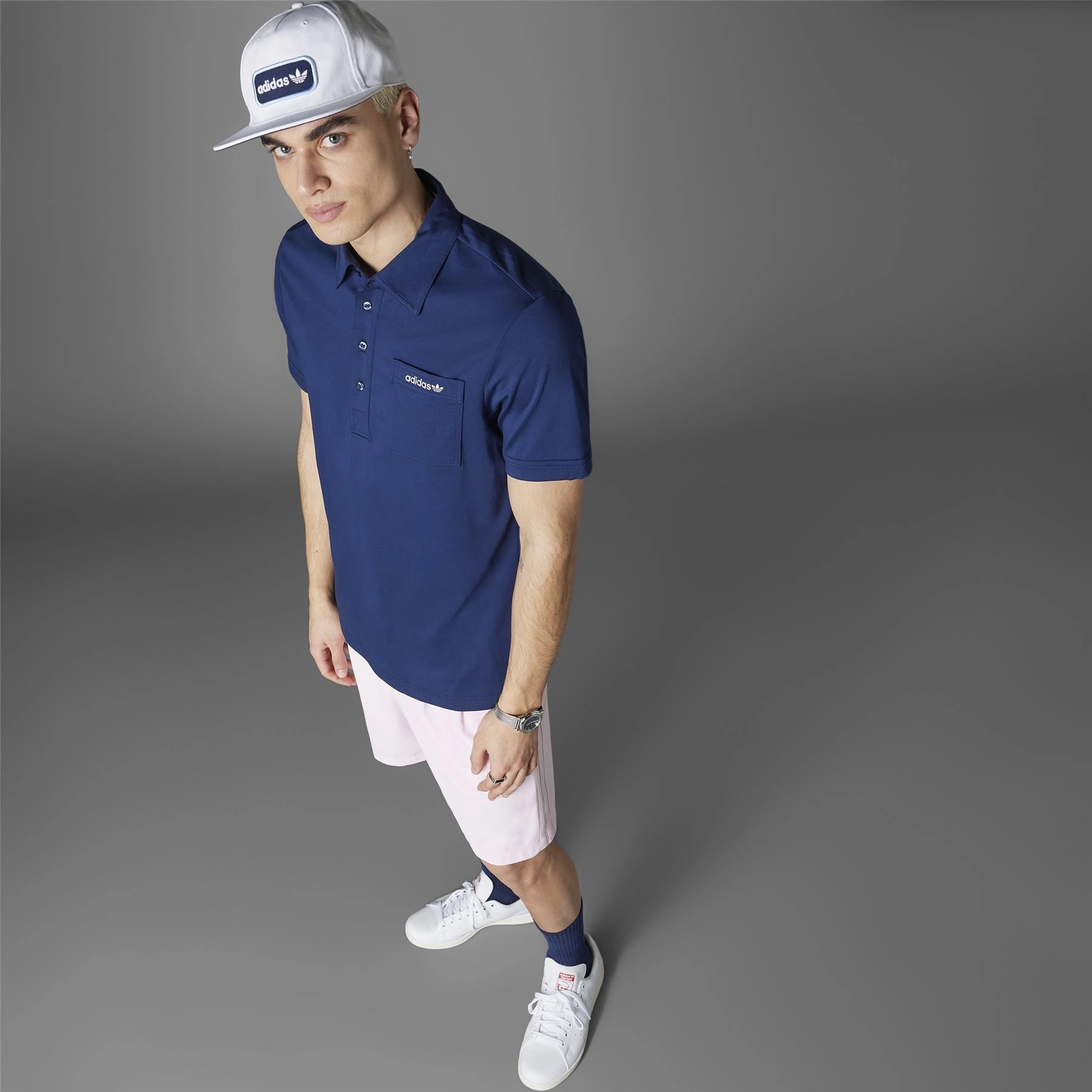 Archive Pocket Polo Night Indigo Adidas Men's Apparel