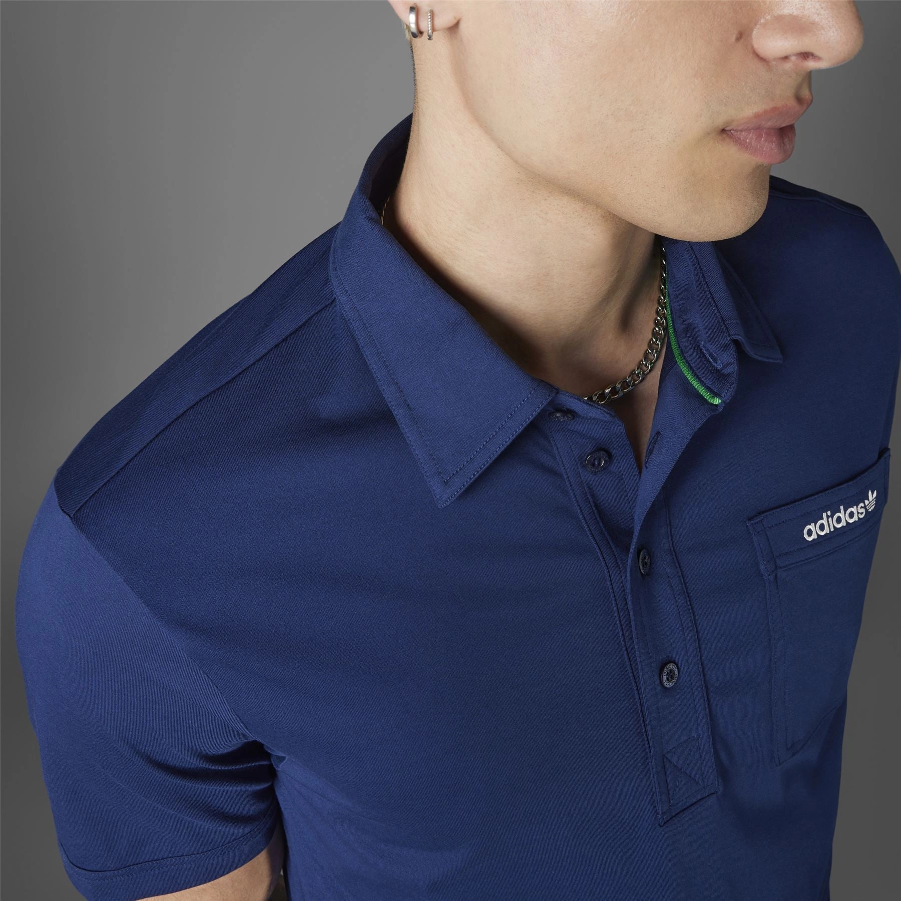 Archive Pocket Polo Night Indigo Adidas Men's Apparel