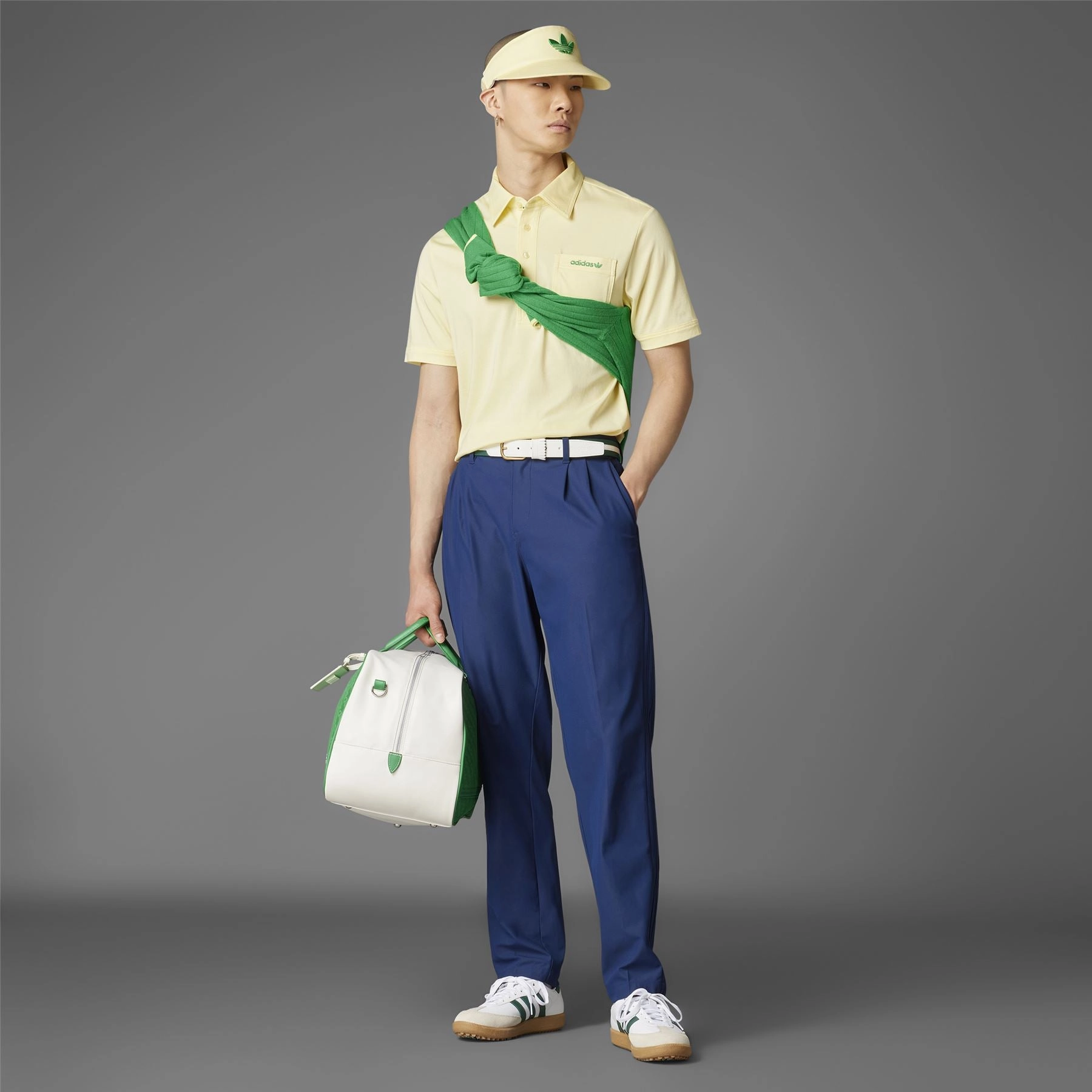 Archive Pocket Polo Yellow Adidas Men's Apparel