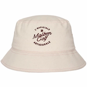 Artigianale Bucket Hat Ivory Malbon mens golf lifestyle wear