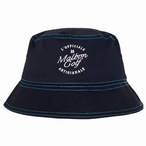 Artigianale Bucket Hat Navy Malbon mens golf lifestyle wear