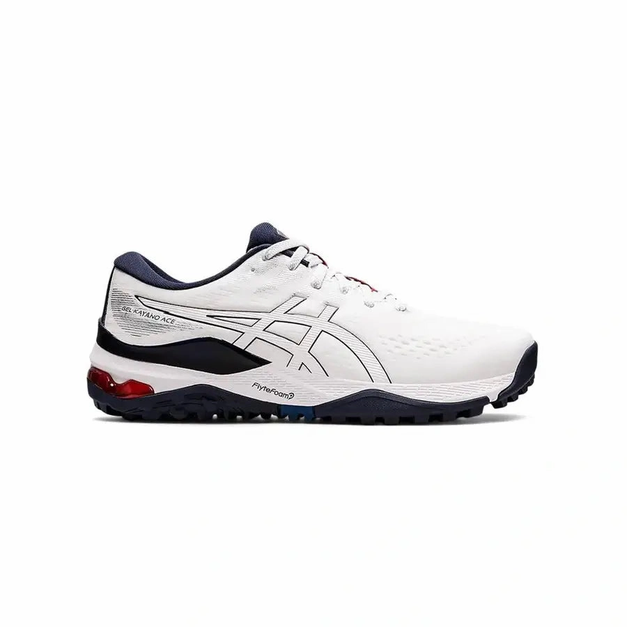 Asics Gel-Kayano Ace Men's Golf Shoe - White/White Men's Spikeless Golf Shoes