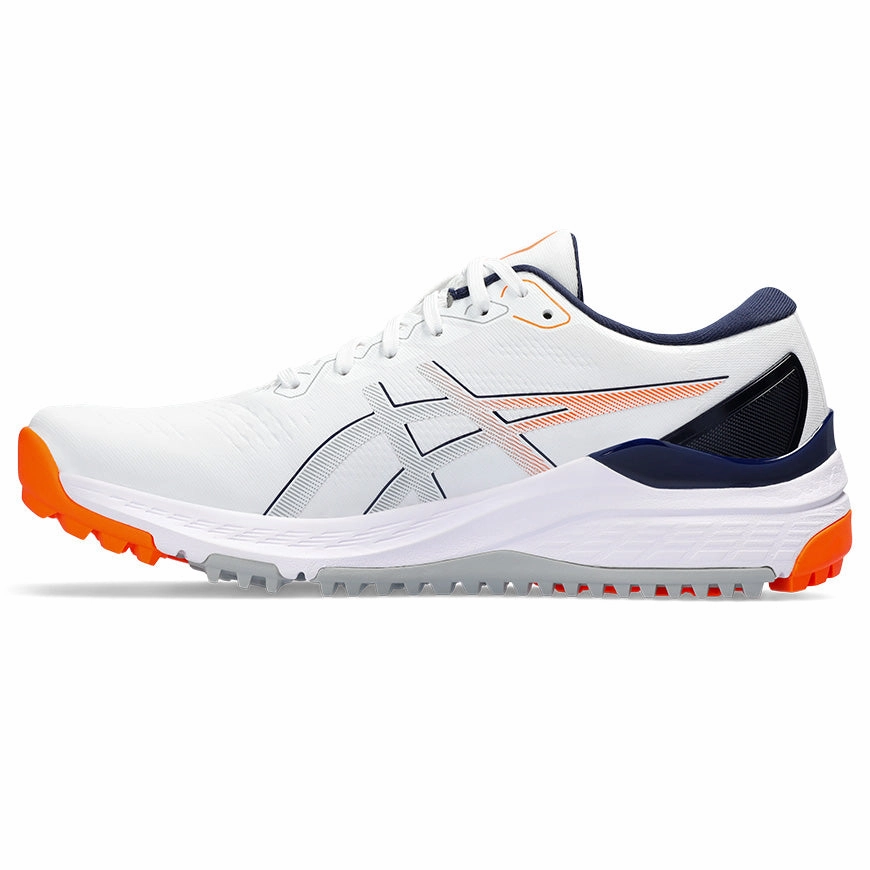 Asics Men's Gel-Kayano Ace 2 Golf Shoes - White/Shock Orange Men's Shoes from Other Brands