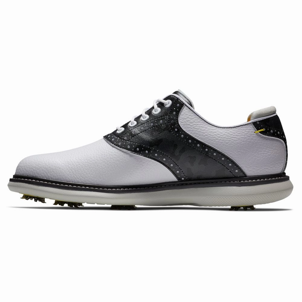 Casual Footwear, Urban Explorer Footwear FootJoy FJ Traditions Golf Shoes White/Black Camo - 24 Men