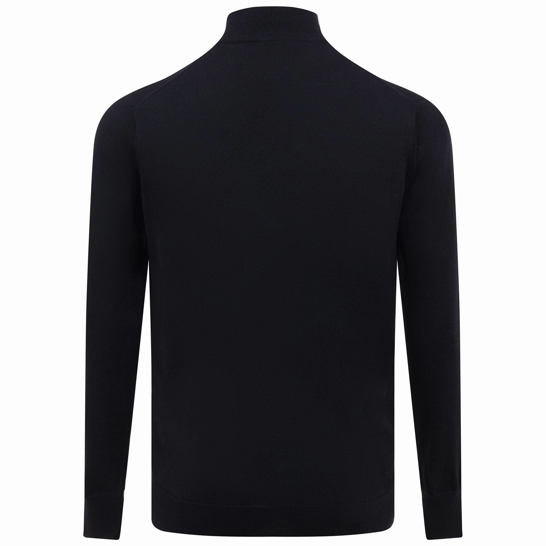 Autumn Crest Quarter Zip Knit Black Peter Millar Menswear Collection