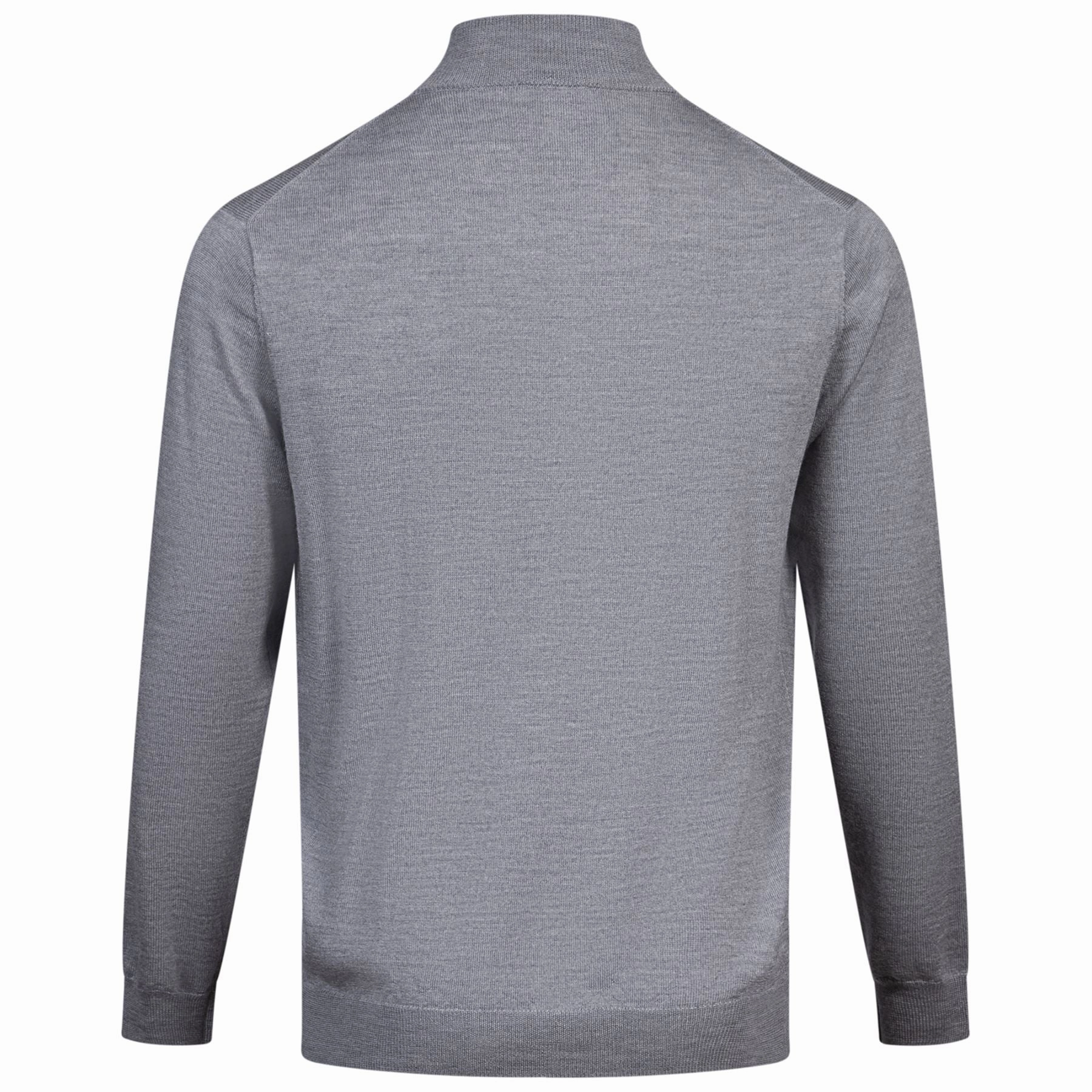 Autumn Crest Quarter Zip Knit British Grey Peter Millar Menswear Collection