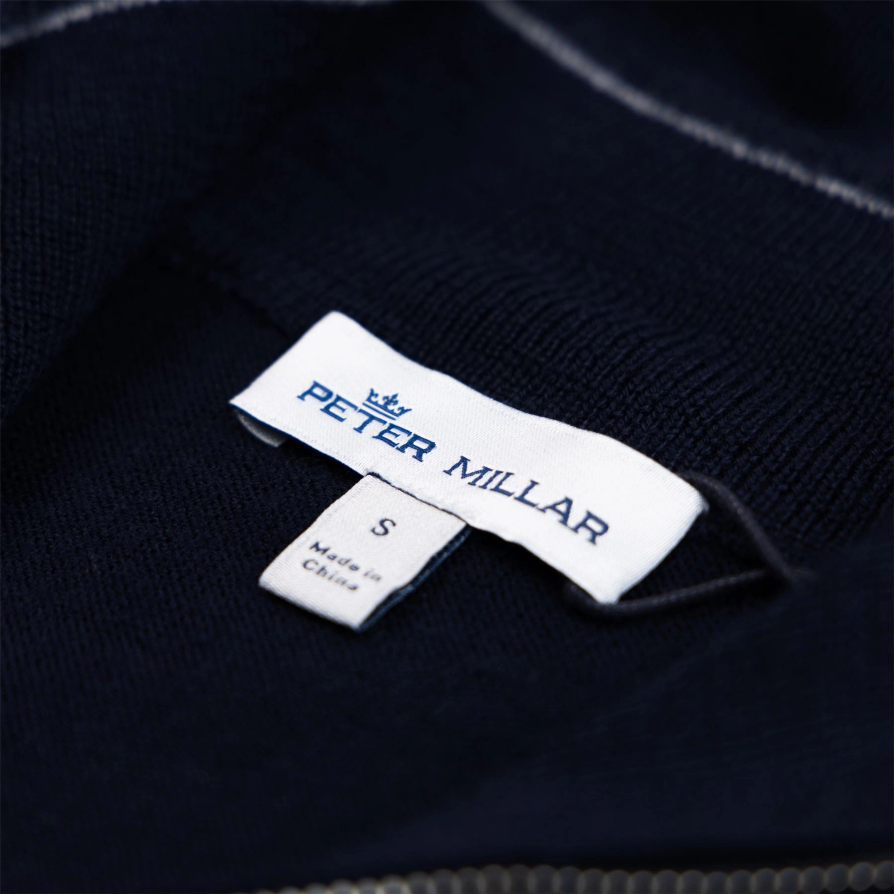 Autumn Crest Quarter Zip Knit Navy Peter Millar Menswear Collection