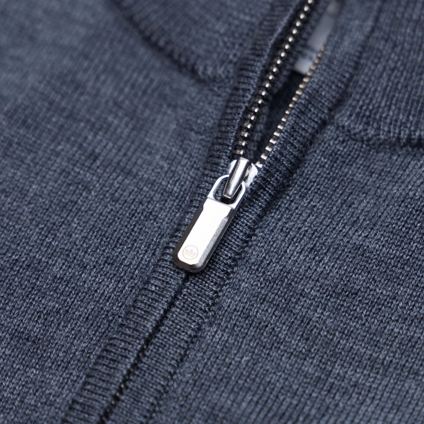 Autumn Crest Quarter Zip Merino Knit Mid Layer Charcoal Peter Millar Menswear Collection