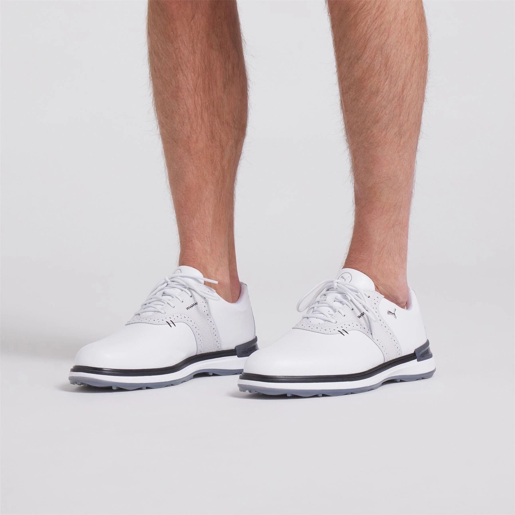 Avant Golf Shoes Puma White/Feather Grey/Puma Black Puma Men's Athletic Shoes