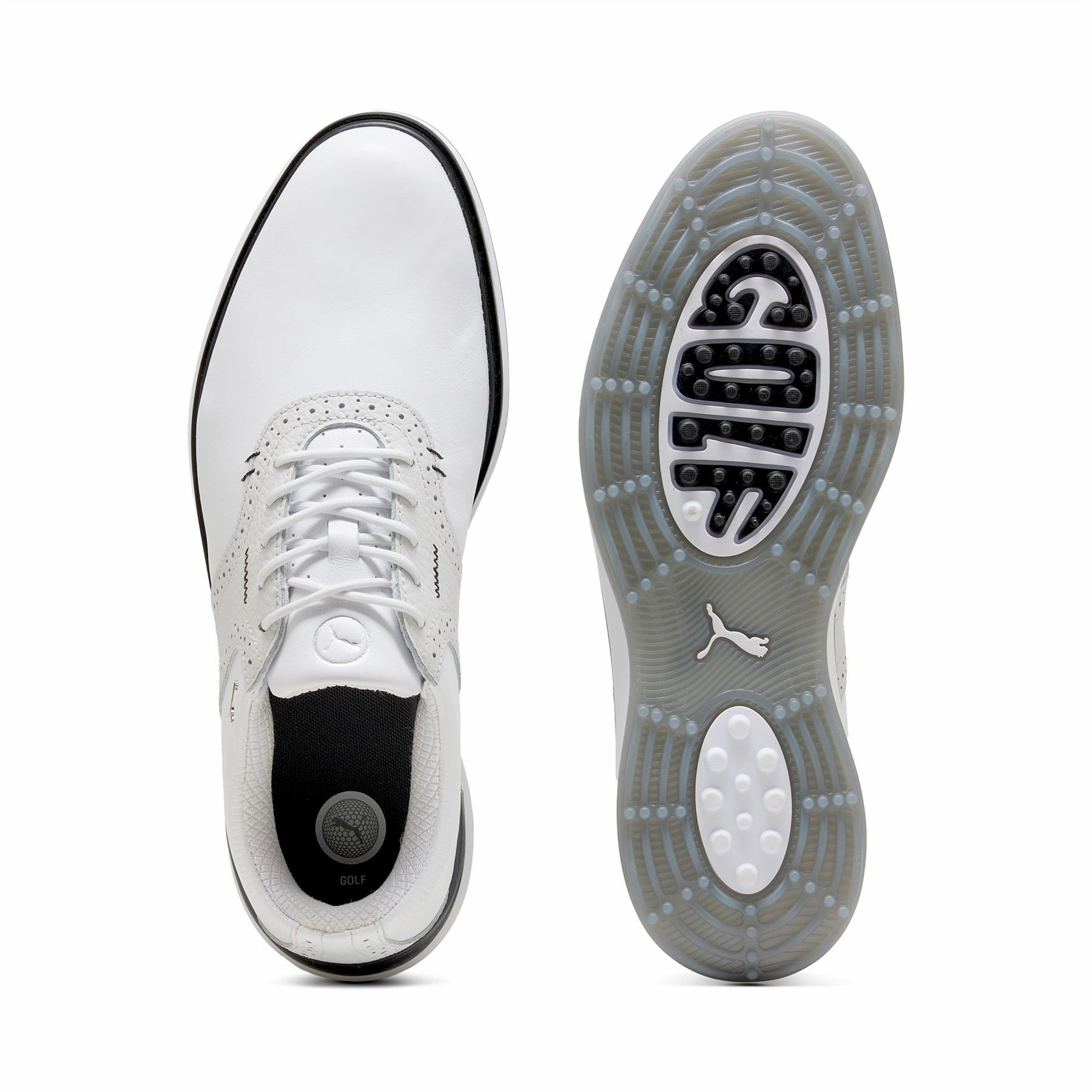 Avant Golf Shoes Puma White/Feather Grey/Puma Black Puma Men's Athletic Shoes