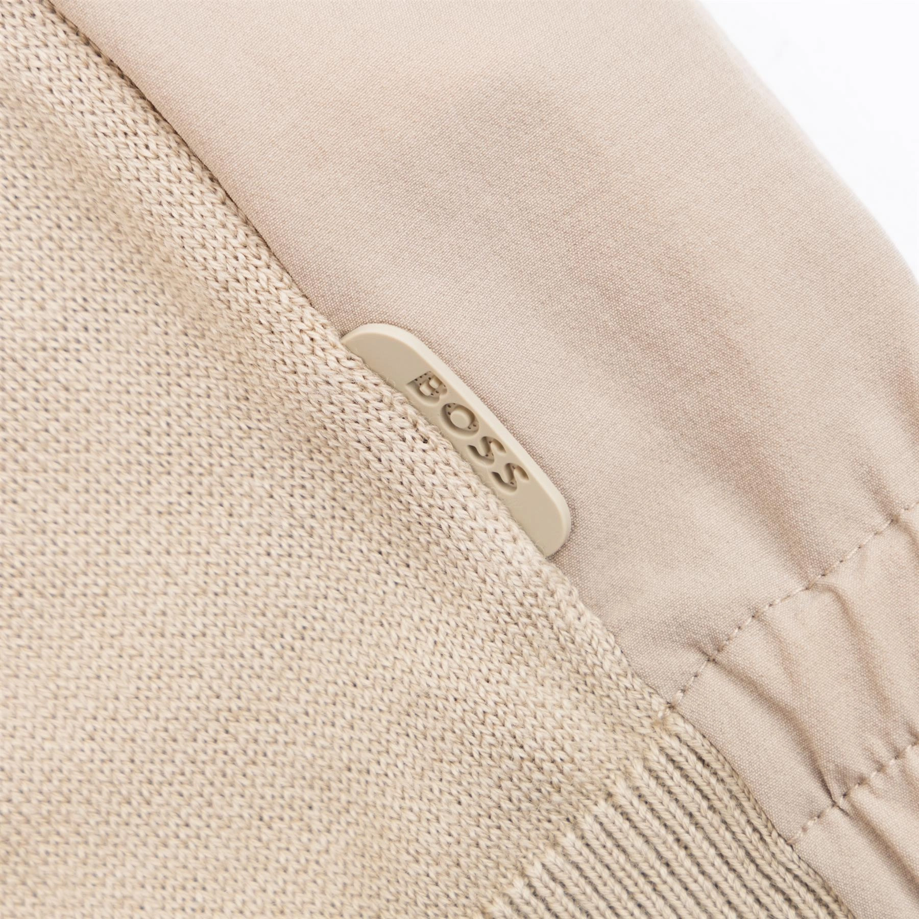 Bart Quarter Zip Sweater Light Beige Boss Men's Fashion