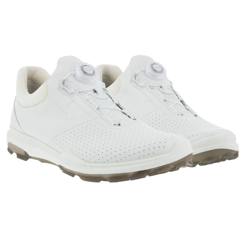 Road Running Shoes, Elastic Fit Shoes, Fashion Sneakers ECCO BIOM Hybrid 3 BOA Spikeless Golf Shoes White - FW23 Men