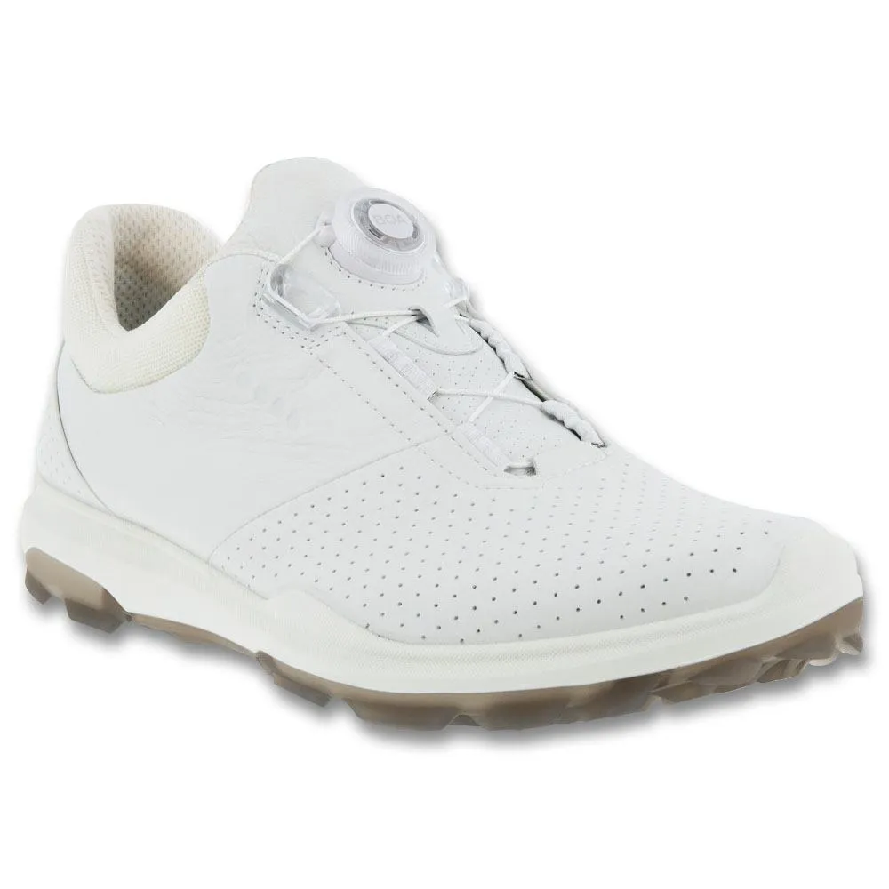 Ankle Support Sneakers ECCO BIOM Hybrid 3 BOA Spikeless Golf Shoes White - FW23 Men