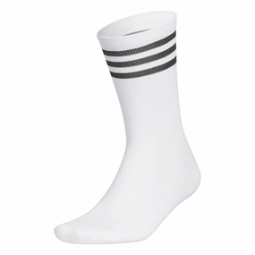 Basic Crew Sock White Adidas men's athletic apparel