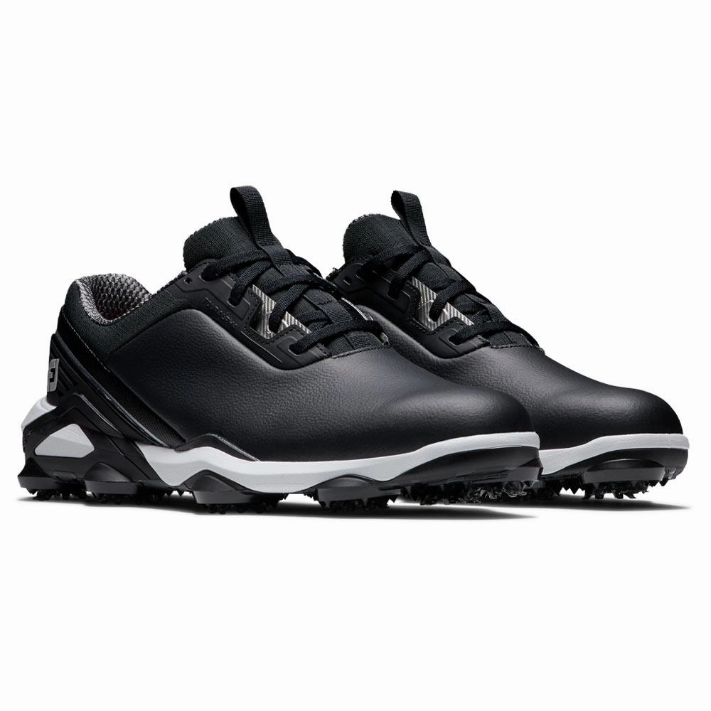 Breathable Mesh Shoes FootJoy Tour Alpha Golf Shoes Previous Season Style Black/White - 24 Men Seamless Upper Shoes