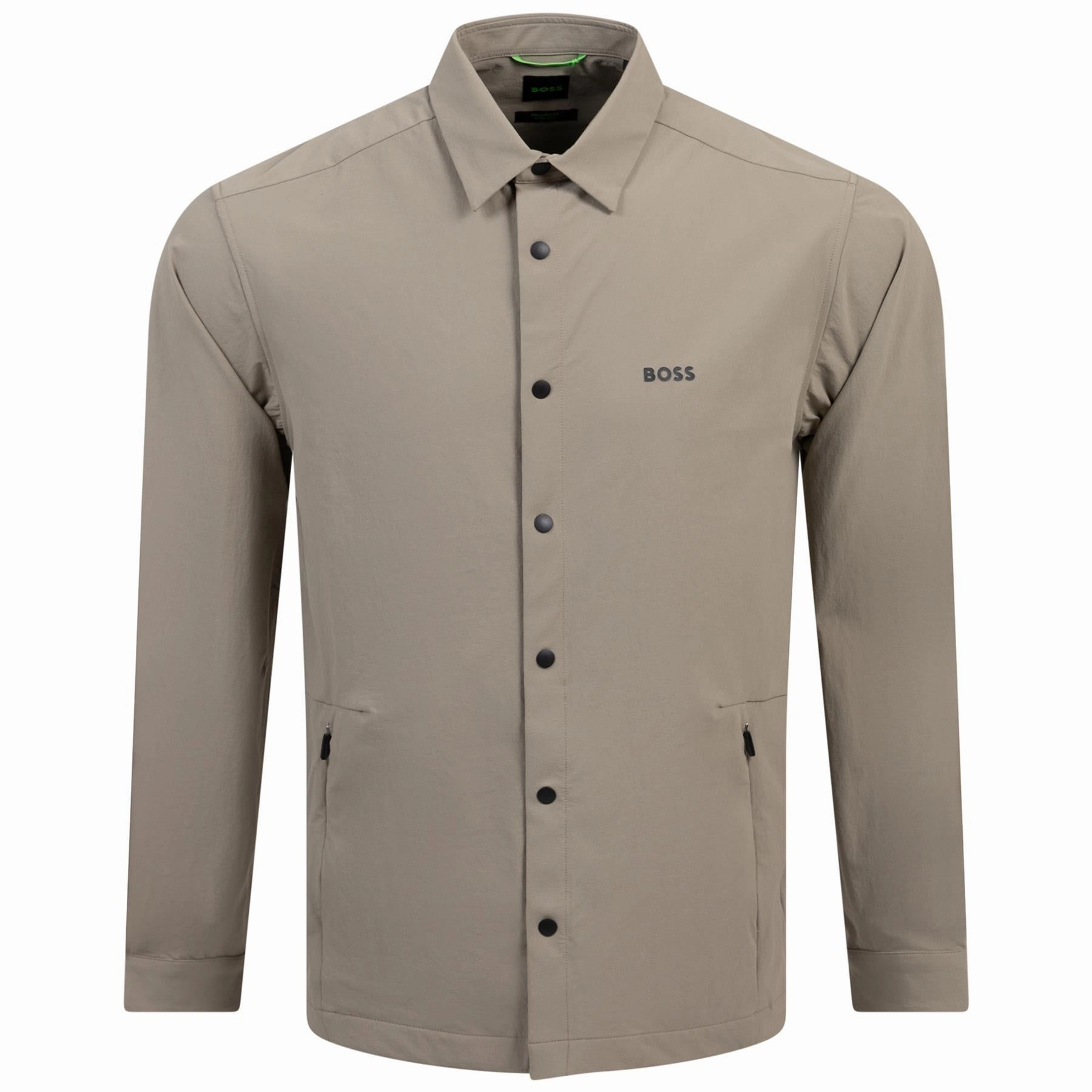 Basin Tech Shirt Light Green Boss Men's Fashion