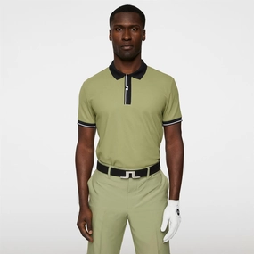 Bay Slim Fit Polo Oil Green Premium J.Lindeberg menswear