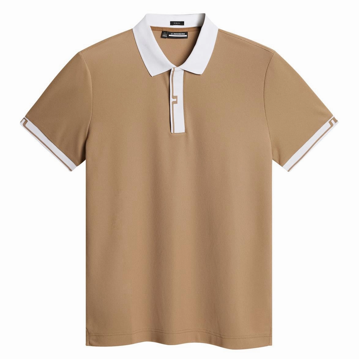 Bay Slim Fit Polo Tigers Eye J.Lindeberg Golfwear for Men