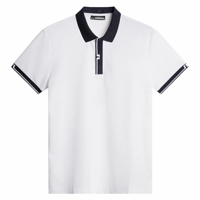 Bay Slim Fit Polo White Premium J.Lindeberg menswear
